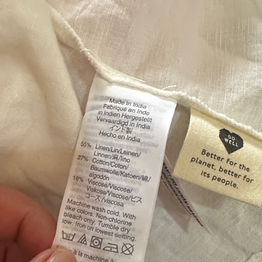 Madewell White linen /cotton Dress - Picture 6 of 7
